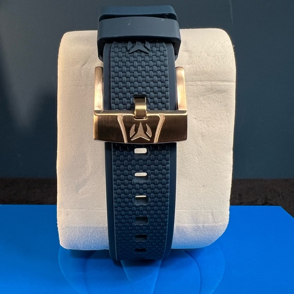 TechnoMarine Seven Seas Sport Men’s Watch-44mm-TM725025 Navy&Gold Chrono(NWT) - Picture 7 of 12